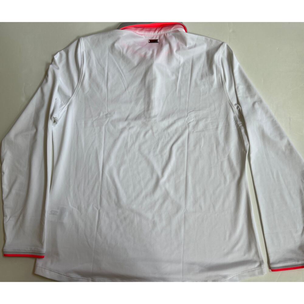 Under Armour Women's Zinger Long Sleeve Polo White/Halo Gray Size XL NWT - Picture 2 of 16
